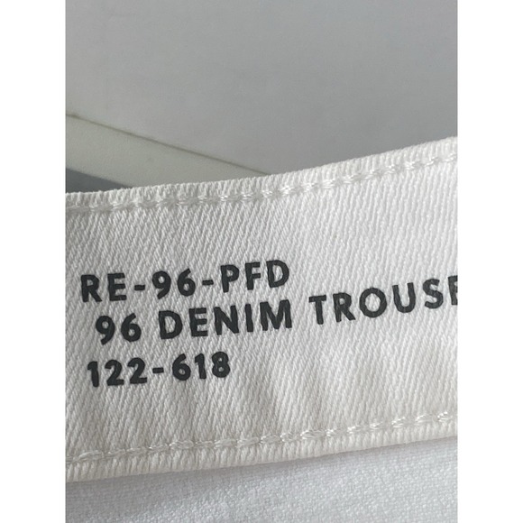 J.Crew 96 Denim Wide Leg Hi Rise Trouser Size Women's 29 Tall White Jeans - Picture 4 of 8